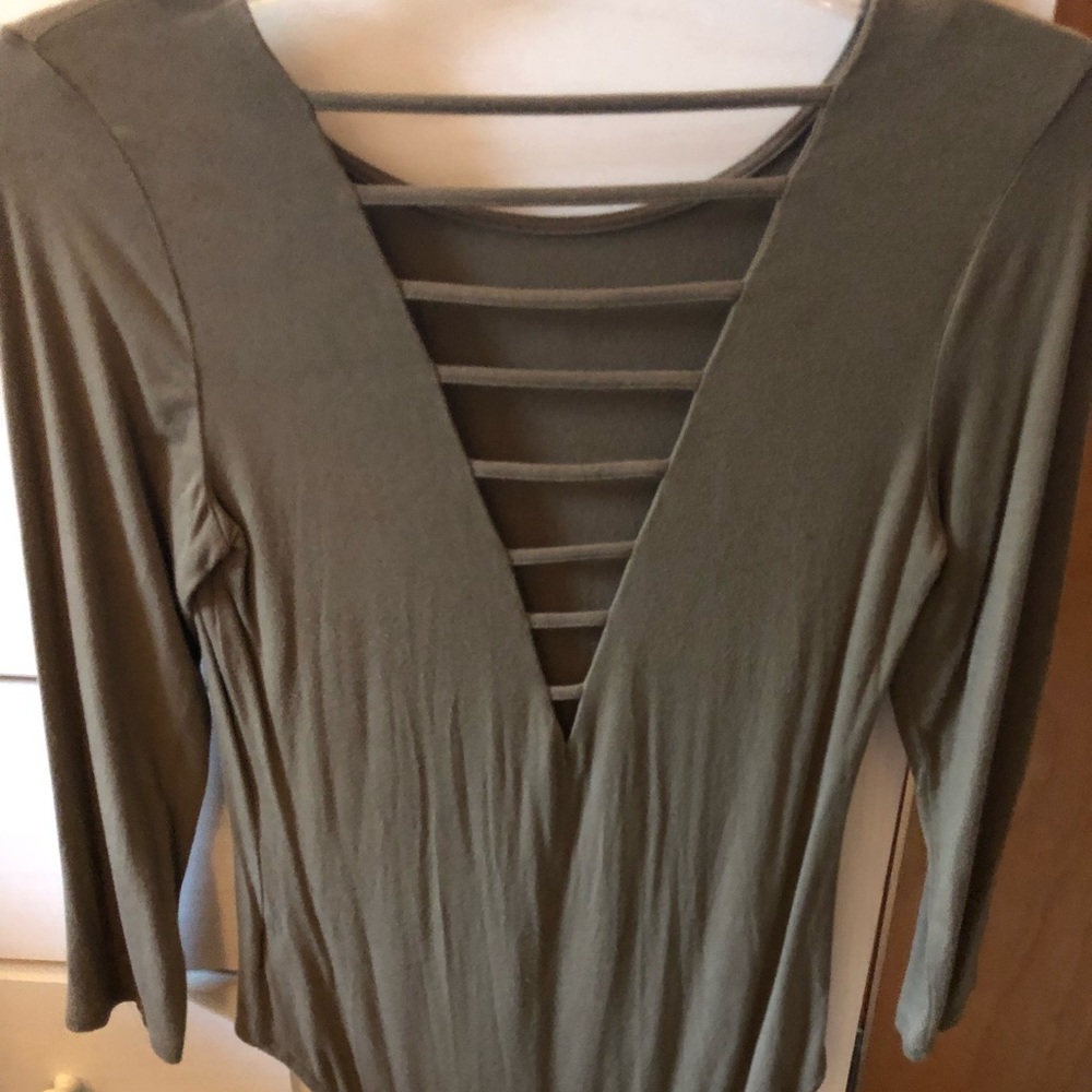Army green body suit